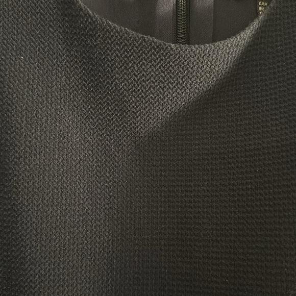 Adrianna Papell Navy Belted Trumpet Dress - Picture 5 of 6